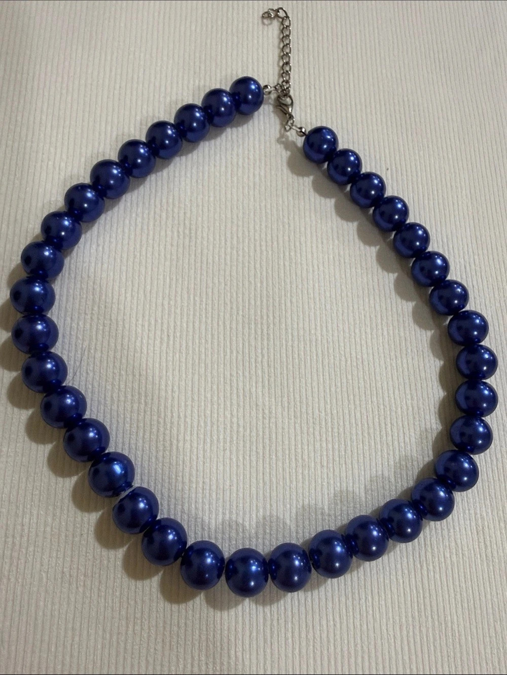 Blue Beaded Necklace Like New
